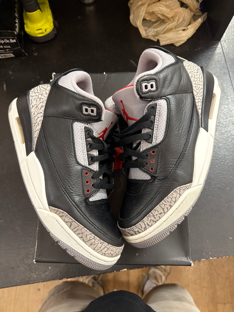 Pre owned Jordan 3 Black Cement