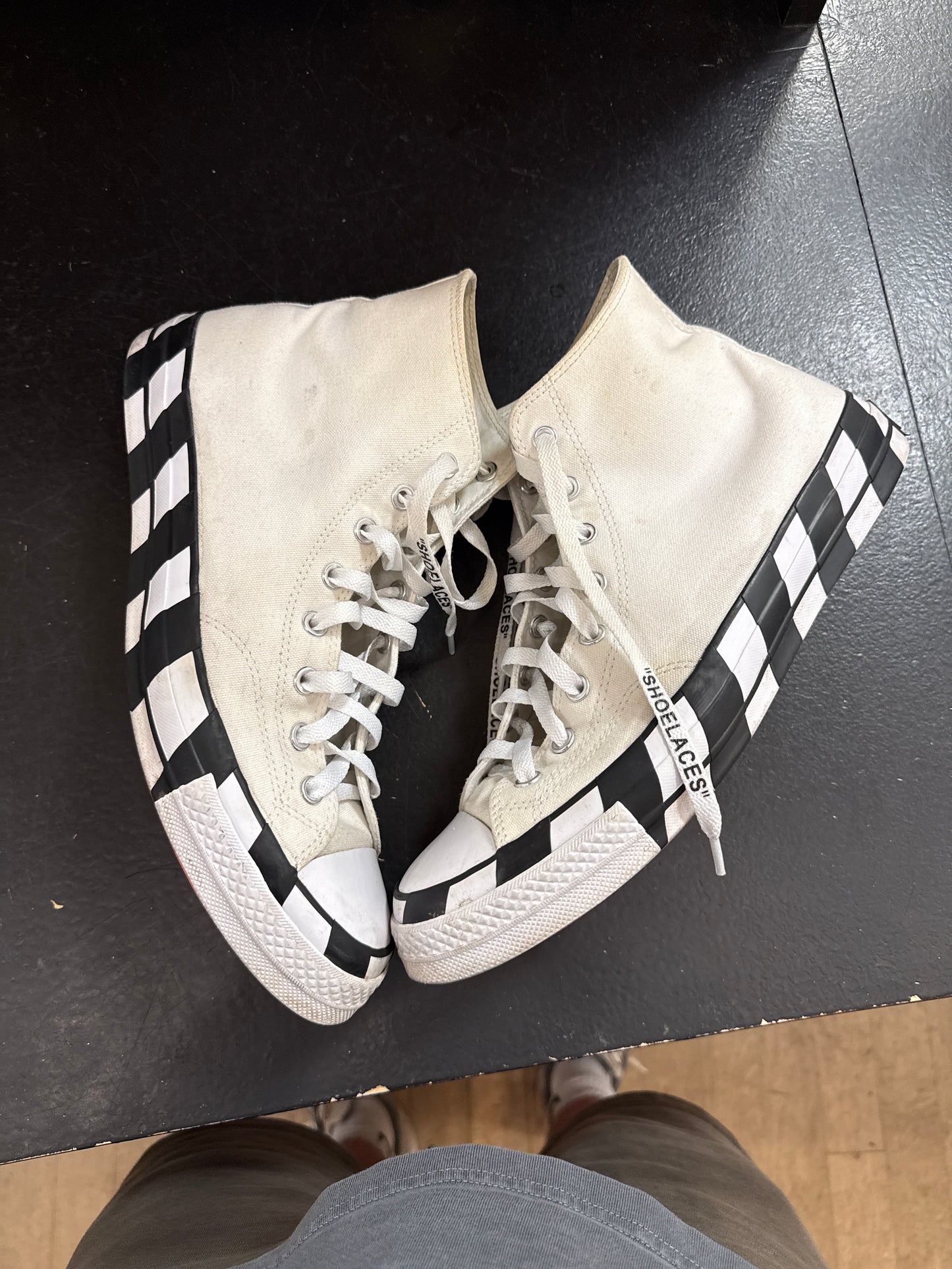 Pre owned Off white Converse 97