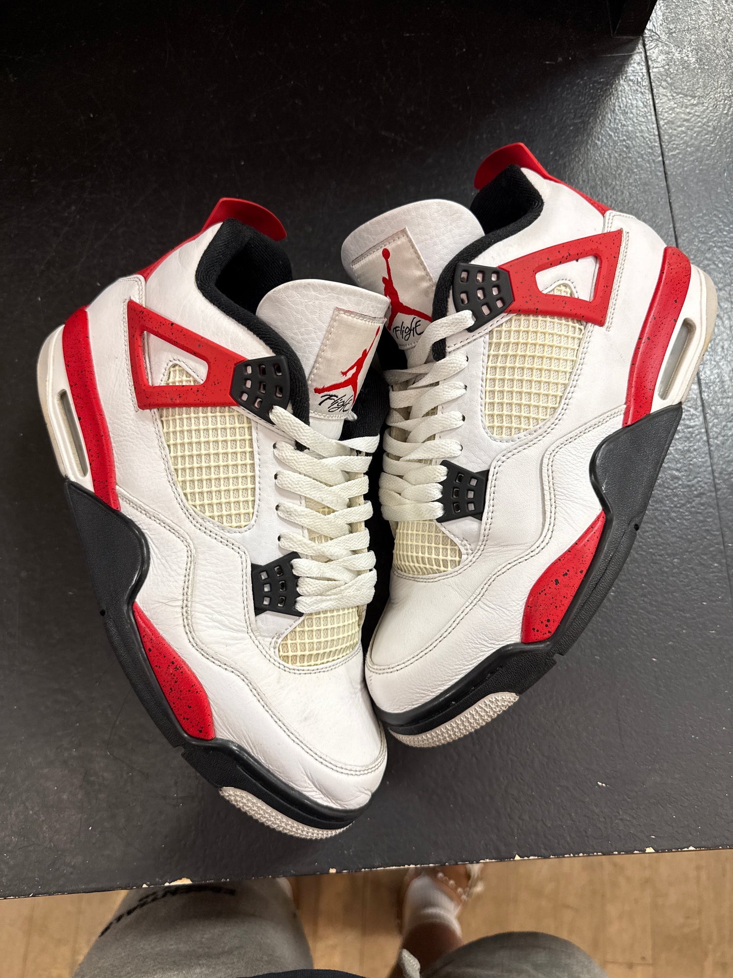 Pre owned Jordan 4 Red cement
