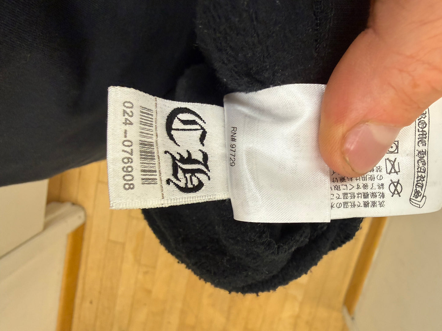 pre owned Chrome hearts Script logo