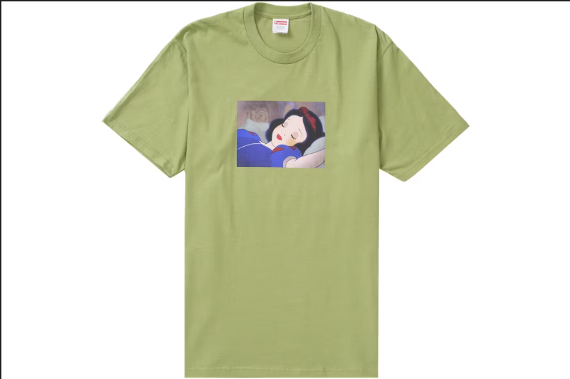 Supreme Snow White Tee Moss
