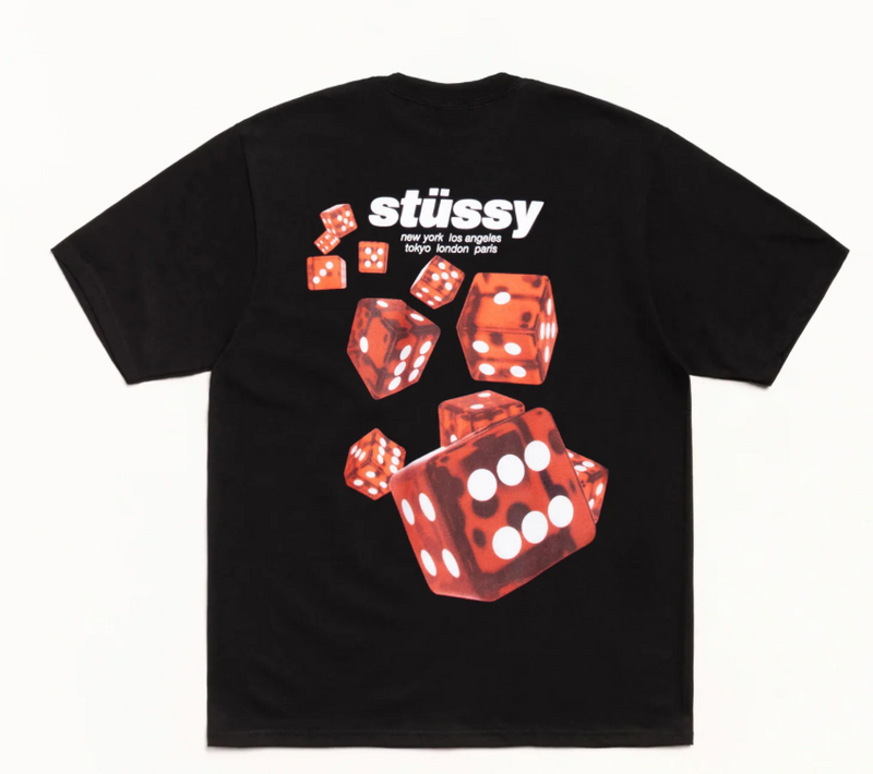 Stussy roller black tee