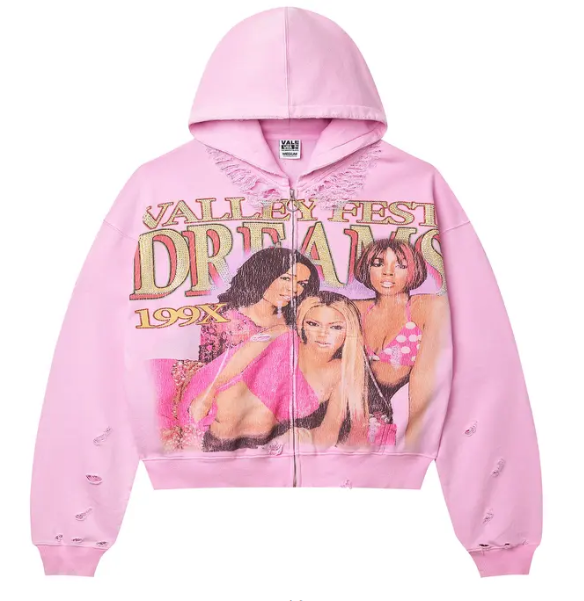 Vale Forever Dreams Zip Up Hoodie 'Pink'