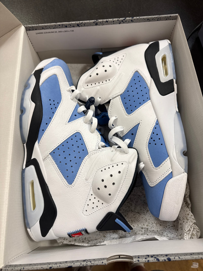 Pre owned Jordan 6 Unc