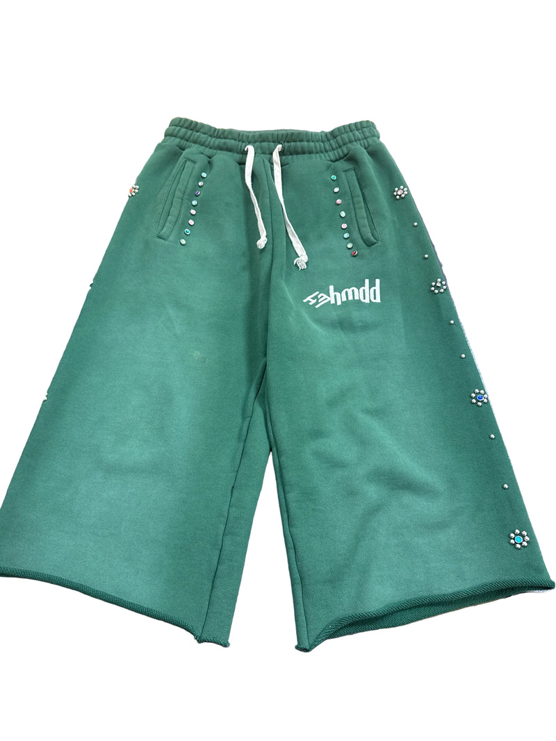 Pre owned HMDD 3/4 Green shorts