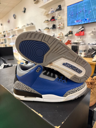 Pre owned Jordan 3 Varsity Blue NB