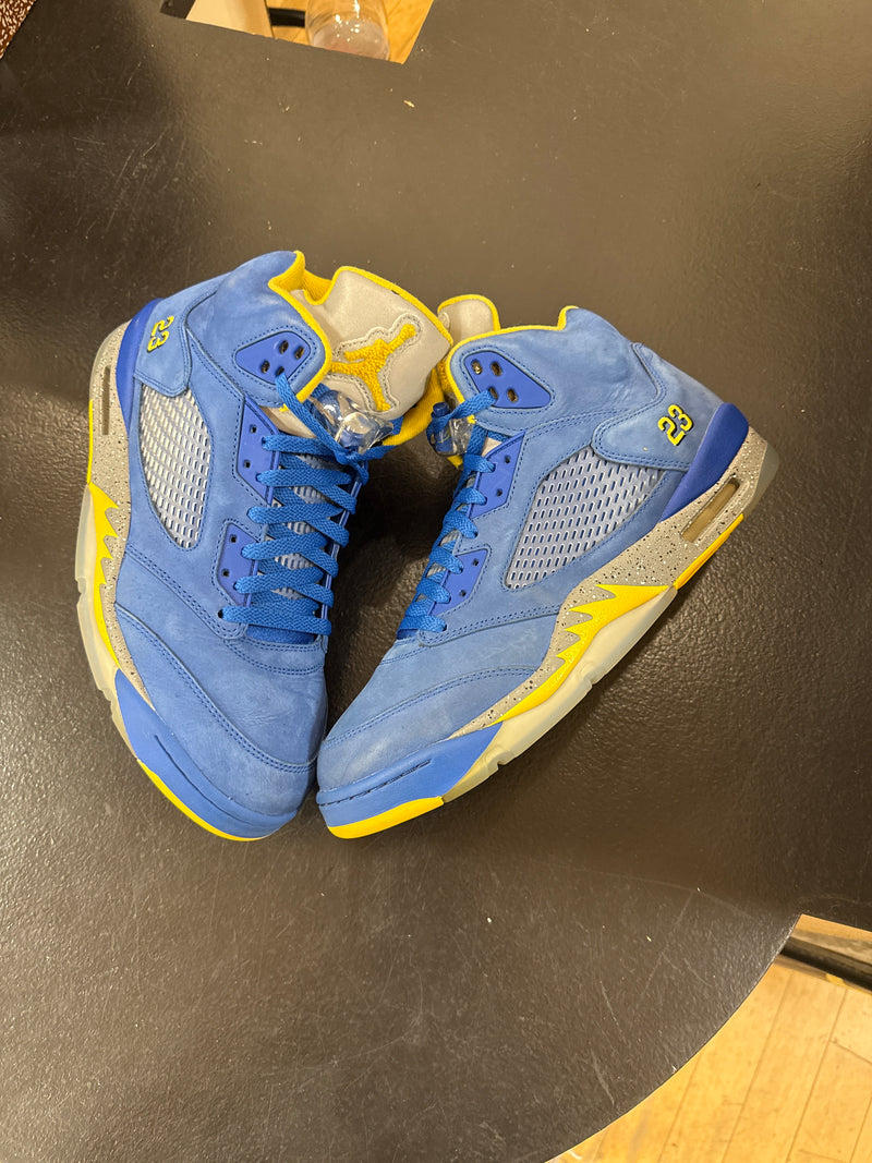 Pre owned Jordan 5 Laney Varisty Royal