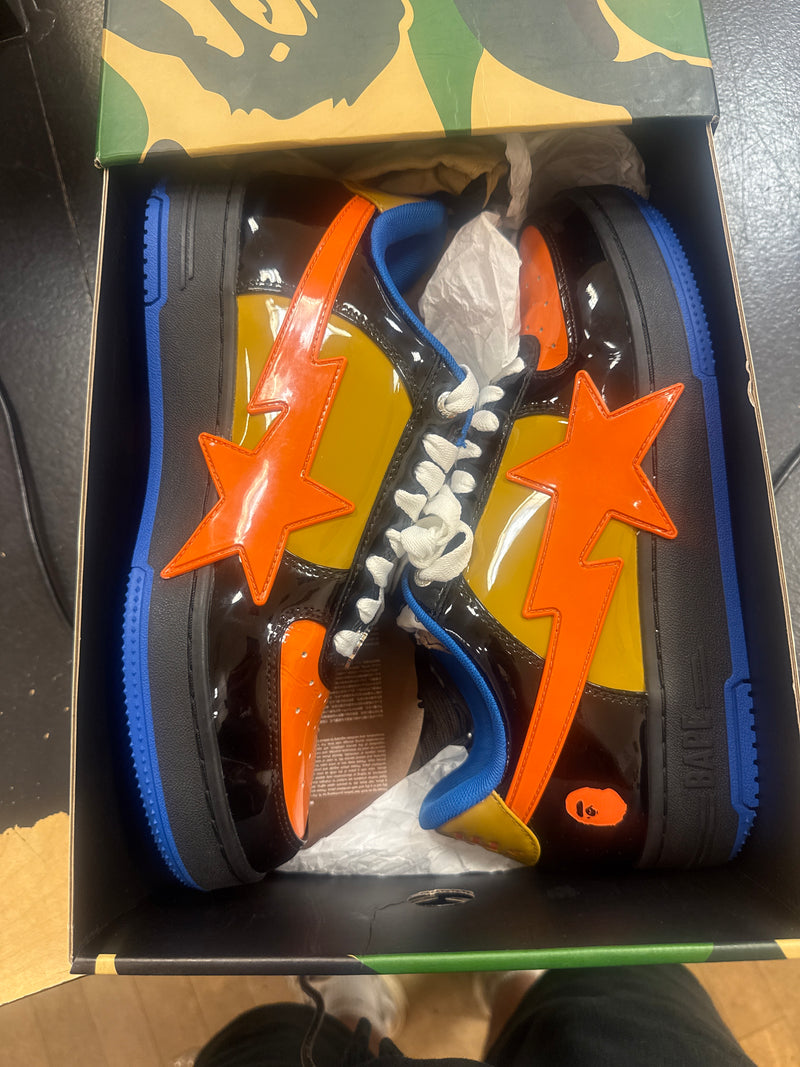Pre owned Bapesta Black orange