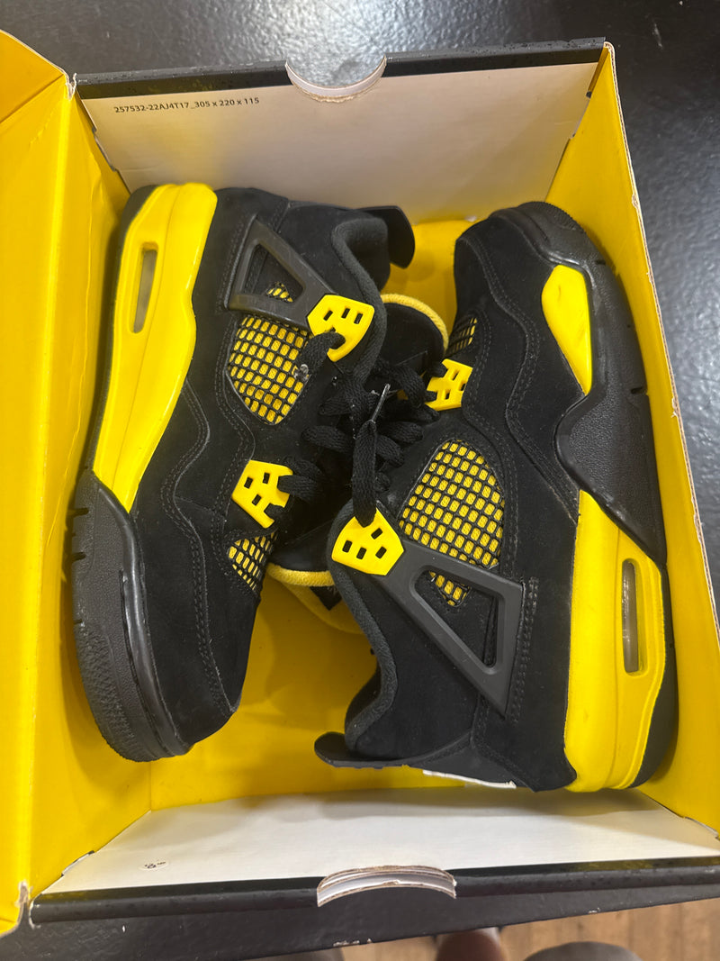 Pre owned Jordan 4 Yellow thunder