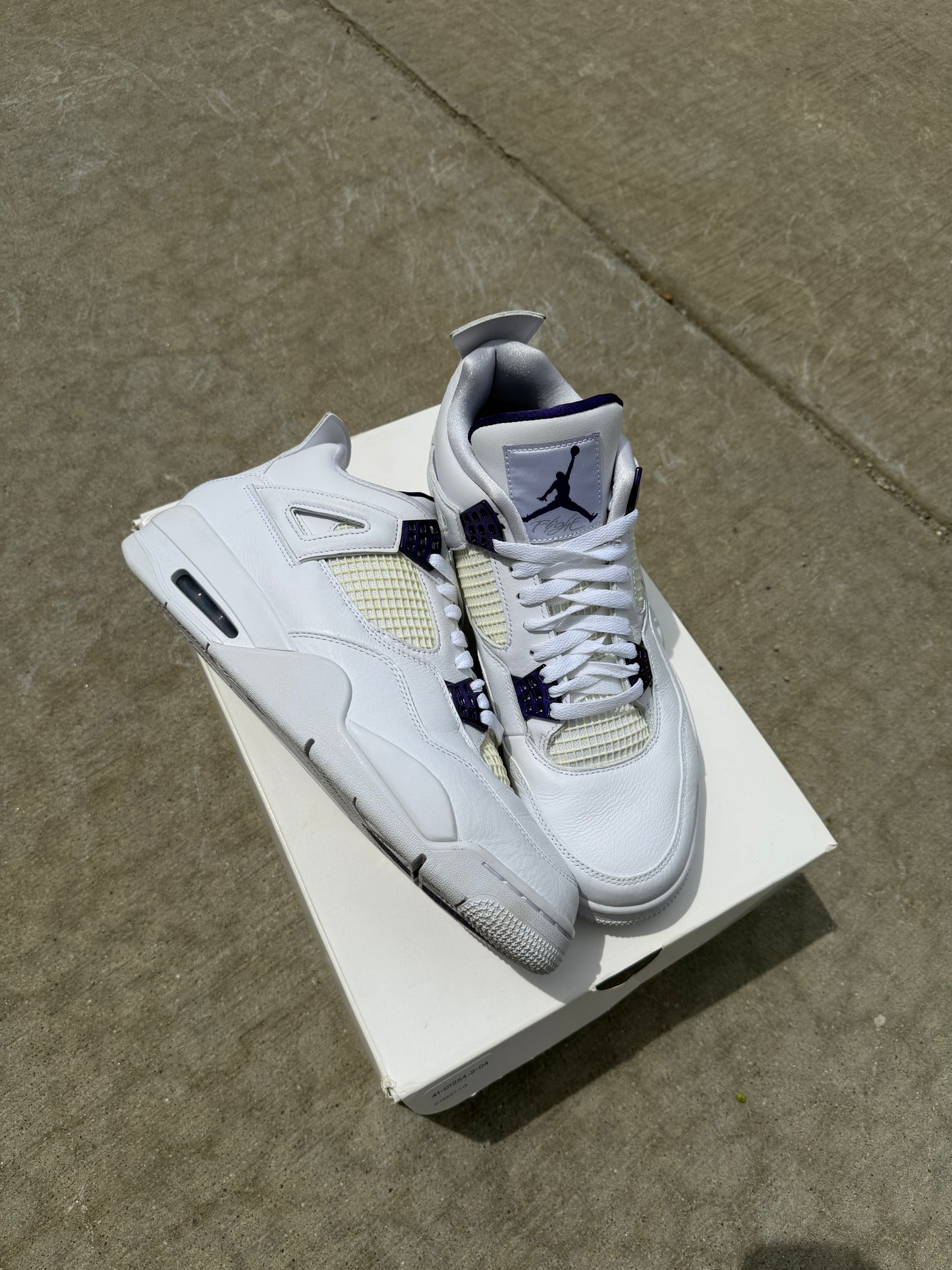 Pre owned Jordan 4 Purple Metallic