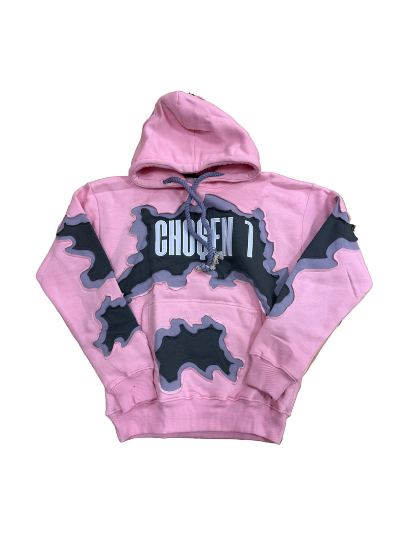 Chosen 1 Cracked Hoodie Pink