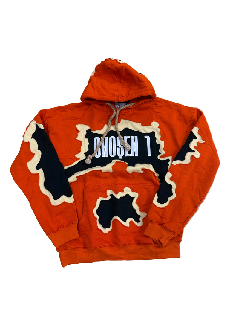 Chosen 1 Cracked Hoodie orange