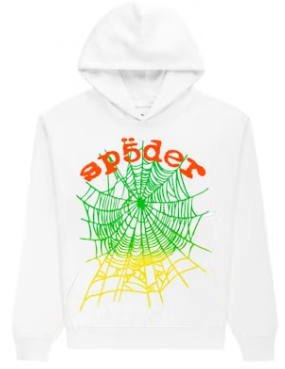 Sp5der OG Web V2 Gradient Hoodie White