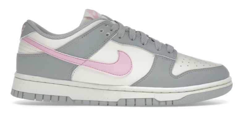Nike Dunk Low Next Nature Light Smoke Grey Pink Rise (Women's)