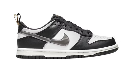 Nike Dunk Low Black White Metallic (GS)