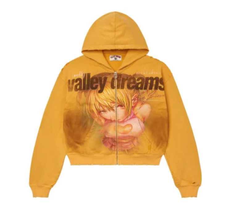 VALE FOREVER GOLD RUSH ZIP UP HOODIE
