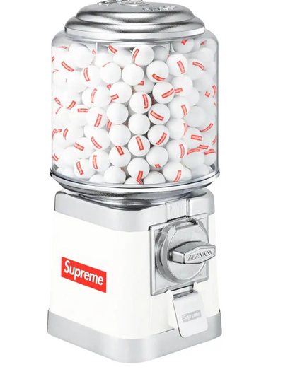 Supreme x Beaver Fall 2022 Gumball Machine, Fall/Winter 2022, White and Red