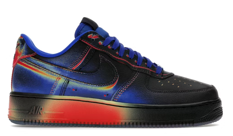 Nike Air Force 1 Low Retro Heat Map Black Racer Blue