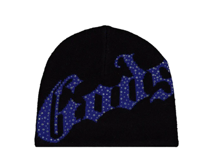 God speed Blue Studded Beanie