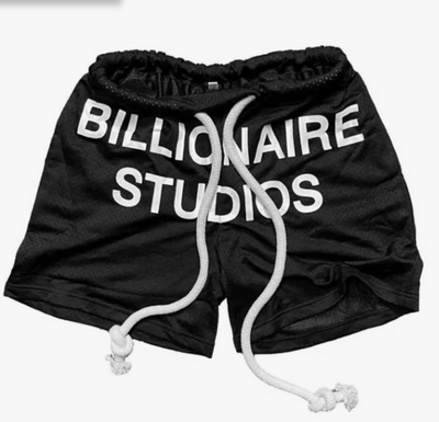 Billionaire Studios Blackout Bill Net Shorts Black