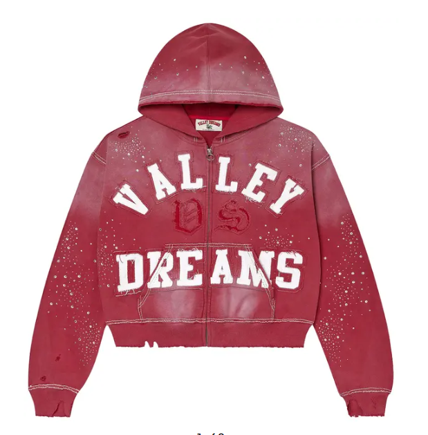 Vale Forever Classico Zip Up Hoodie 'Ruby'