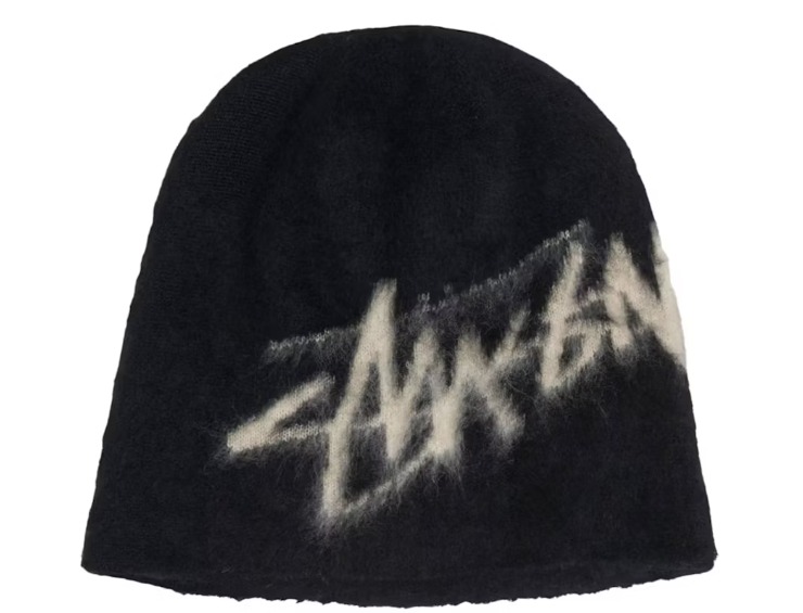 Stussy Brushed Out Stock Skullcap Black