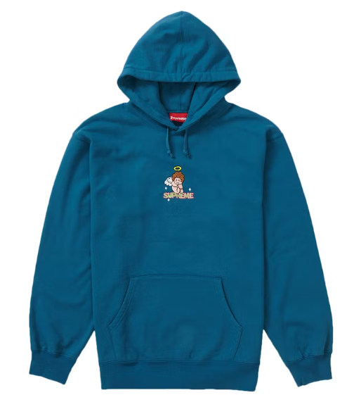 Pre owned Supreme Angel Hooded Sweatshirt Marine Blue