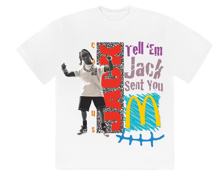 Pre owned Travis Scott x McDonald's Jack Smile T-shirt
