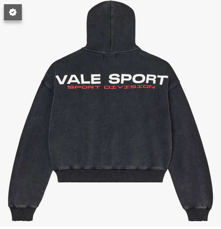 Vale Forever Staple Zip Up Hoodie Faded/Black