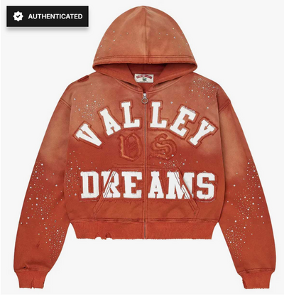 Vale Forever Classico Zip Up Hoodie Orange