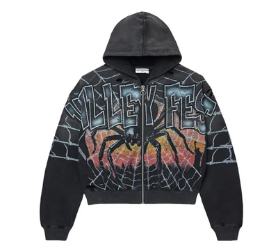 Vale Forever Widow Big Zip Up Hoodie 'Black'
