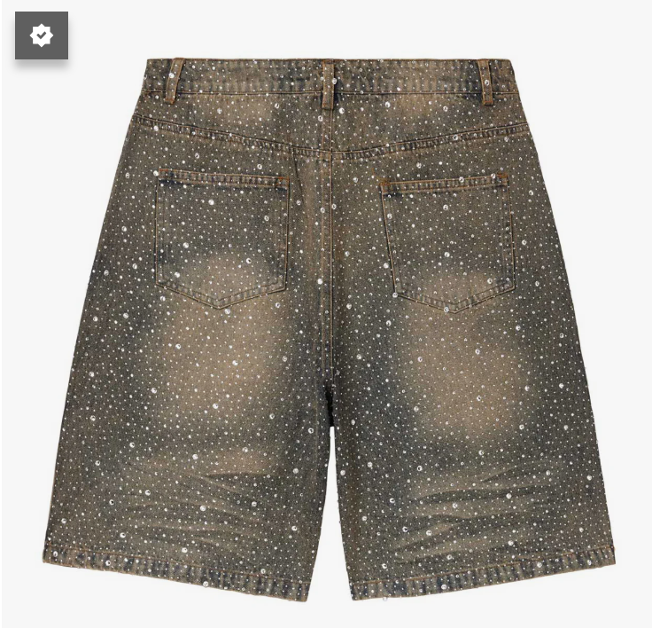 Vale Forever Rainstorm Jorts Mid Wash