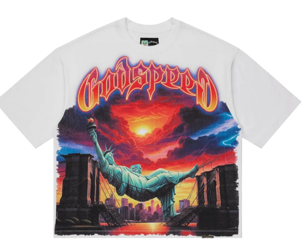 Godspeed Burnt Bridges Tshirt (White)