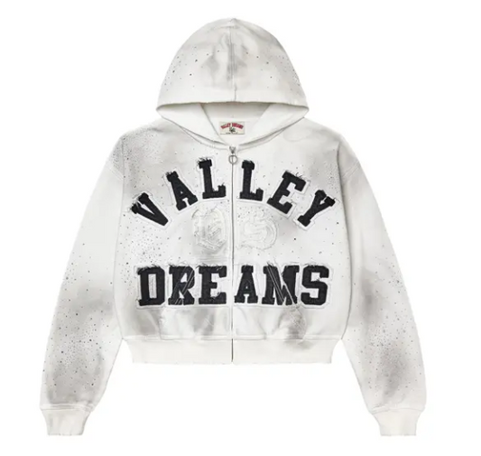 Vale Forever Classico Zip Up Hoodie 'White'