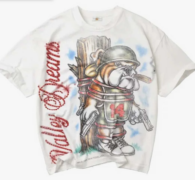 Vale Forever Dog of War Bling Tee White