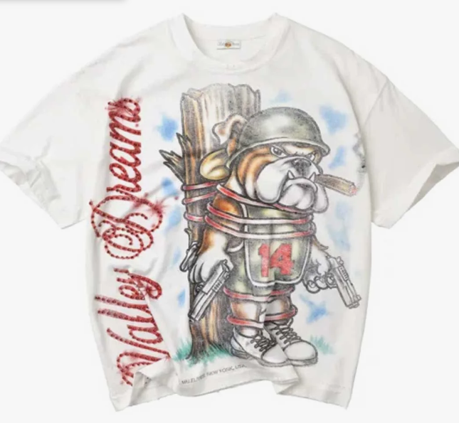Vale Forever Dog of War Bling Tee White